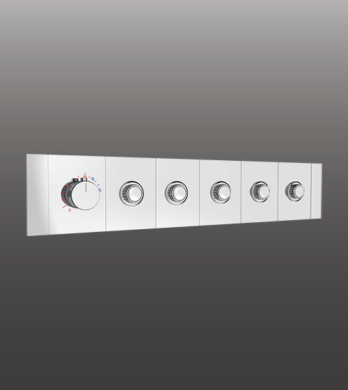 High-Flow Thermostatic Click-Select Multifunction Diverter With Five Outlets and Flow Control (20mm) – Aquant India